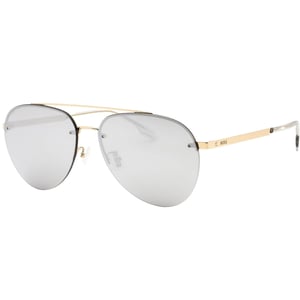 Hugo Boss Sonnenbrille mit silbernen Glasern und goldenen Glasern