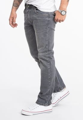 Rock Creek Jeans Straight Leg Grau