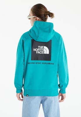The North Face Mens Reglan Red Box Hoodie in gebleicht Porzellan grün