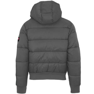 Plein Sport Gefütterte Jacke mit verschweißten Ärmeln Grau