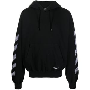 Off-White Scribble Diag Boxy Hoodie schwarz in Übergröße