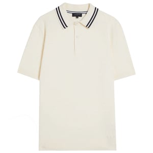 Ted Baker Mahana Herren Ecru genäht Poloshirt