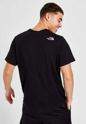The North Face einfache Kuppel reflektierende Logo-T-Shirt in schwarz