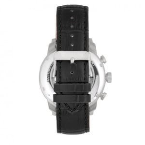 Heritor Automatik Arthur Semi-Skelett Lederarmbanduhr mit Tag/Datum