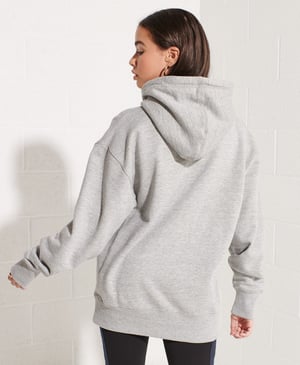 Superdry Oversize Kapuzenpullover mit Code und Chenille-Logo