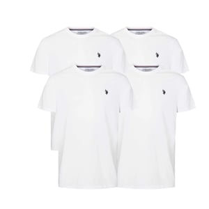 U.S. Polo Assn. 4 PACK RUNDHALS - T-Shirt basic in Weiß