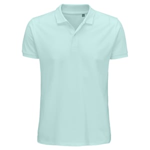 SOLS Herren Planet Pique Bio-Poloshirt (arktisch blau)