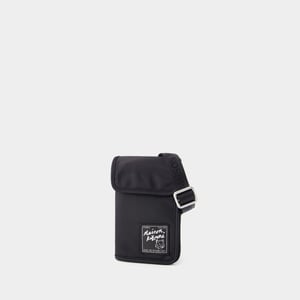 Neck Pouch "the Traveller" - Maison Kitsune - Synthetik - Schwarz