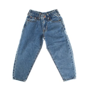 Hochsitzende Barrel-Jeans 725740 Mädchen