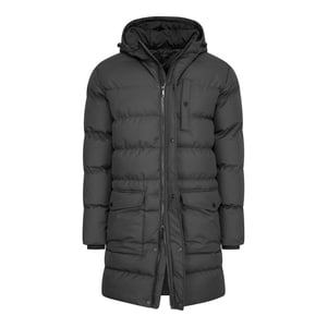 Cappuccino Italia Hooded Winter Jacket Zwart Schwarz