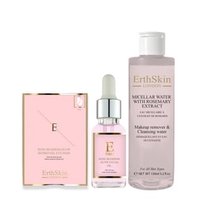 Mizellenwasser mit Rosmarin-Extrakt 150ml + PINK FLOWER GLOSS FACE GOOD OIL 30ML + PINK FLOWER GLOSS HYDRO-GEL EYE PADS 5 X 2