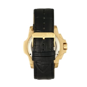 Reign Commodus Automatik-Skelett-Lederarmbanduhr