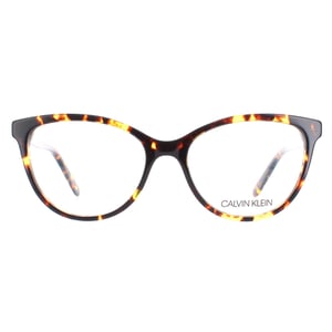 Calvin Klein Cat Eye Womens Braun Bernstein Schildkröte Brille