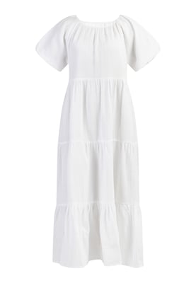 Dreimaster Maxikleid Damen weiss