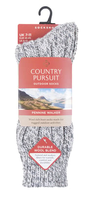 PENNINE WALKER - Herren Wandersocken aus schwerer, geknoteter Wolle für Wanderungen
