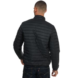 Ben Sherman Leichtgewichtige gepolsterte Trichterhalsjacke für Herren in Schwarz