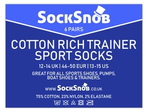 SOCK SNOB - 6er Pack Herren Baumwolle Low Cut Quarter Gym / Trainer Socken - Grau