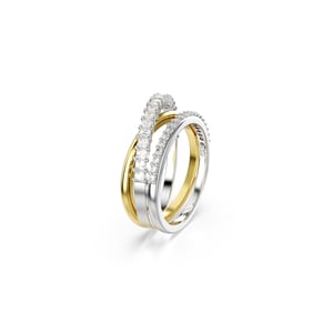 Swarovski 'Hyperbola' Damenring aus Metall - Silber/Gold 5689729