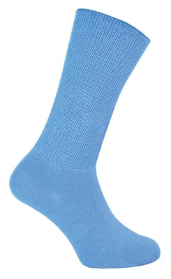 Extra breite Bambus-Ödemsocken | Dr.Socks | Herren & Damen | Socken für geschwollene Füße, Knöchel, Beine & Diabetiker - Blau