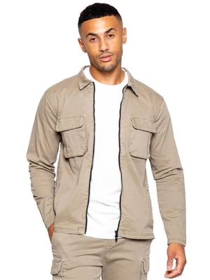 Enzo | Herren Cargo Überhemd Jacke