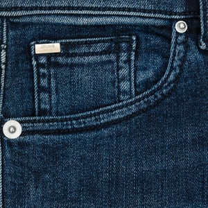 Lange getragen Effekt Denim Hosen 6Y5J90-5D25Z Frau