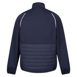 Regatta - "Steren Hybrid" Softshelljacke für Herren (Marineblau/Leuchtend Rot)