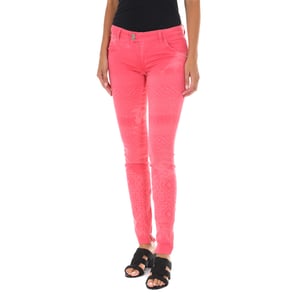 Lange Denim-Hose aus elastischem Stoff 70DBF0518-G291 Frau