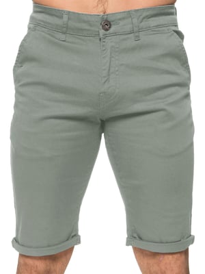 Enzo Herren Slim Fit Stretch Chino Shorts