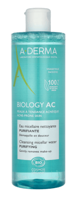 A-Derma Biology AC Purifying Cleansing Micellar Water.