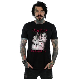 Disney - "Bad Girls Have More Fun" T-Shirt für Herren (Schwarz)