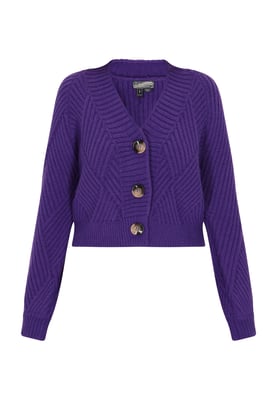 Dreimaster Cardigan Damen Violett