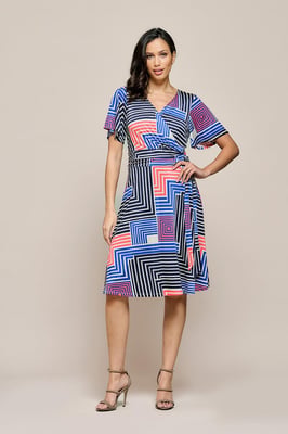 Regina-Print-Kleid Multi