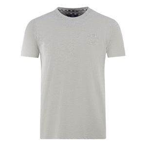 Aquascutum London Tonal Aldis Logo Grau T-Shirt