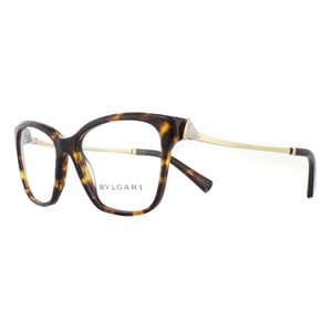 Bvlgari Square Dark Havana Damen Brillenfassungen