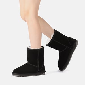EVER AU Damen Parrot Kurze Klassische Stiefel - Schwarz