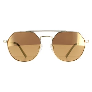 Serengeti Aviator Unisex Glänzend Hell Gold Saturn Fahrer Gold Polarisiert Shelby