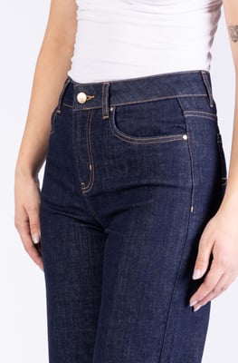 Quinn Damenjeans Raw Denim Wide Leg