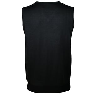 SOLS Unisex Herren ärmellose V-Ausschnitt Pullover Weste (Schwarz)