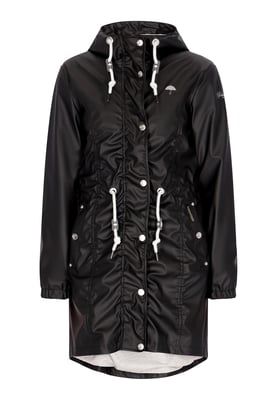 Schmuddelwedda Regenmantel Damen schwarz