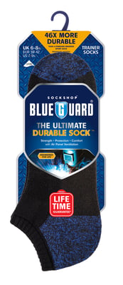 Quarter Indestructible Work Socks | Blueguard | Ankle Work Socks mit verstärkter Ferse und Spitze - Schwarz