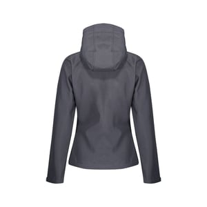 Regatta - "Venturer" Softshelljacke, mit Kapuze für Damen (Mittelgrau/Schwarz)