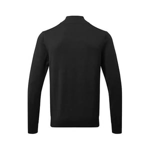 Asquith & Fox Herren Baumwollmischung Zip Sweatshirt (Schwarz)