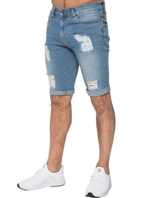 Herren Ripped Skinny Shorts