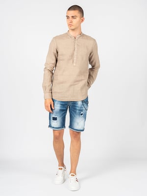 Xagon Man Hemd Lino Herren beige