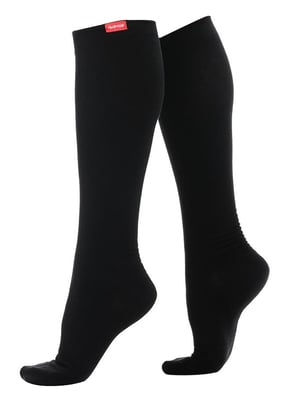 VIM&VIGR - Unisex Socken mit abgestufter Kompression 15-20 mmhg mit feuchtigkeitstransportierendem Nylon - Schwarz