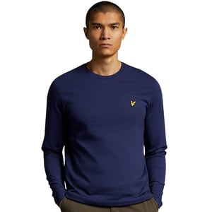 Lyle & Scott Herren Langarm-T-Shirt aus Baumwolle mit normaler Passform