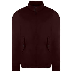 Ben Sherman Signature Herren Burgunderfarbene Harringtonjacke