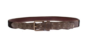 Ceinture Dolce & Gabbana en cuir marron avec logo Cintura Gürtel pour homme