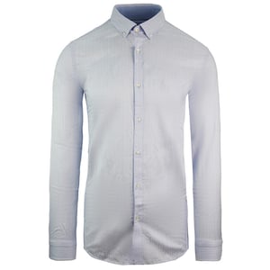 Lacoste Slim Fit Oxford Mens Hellblau gewebtes Hemd