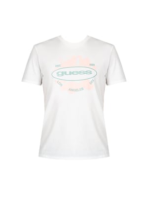 Guess T-Shirt LA Logo Herren weiß